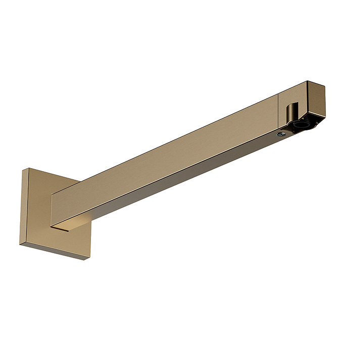 hansgrohe Pulsify E 260 Overhead Shower and 1jet EcoSmart Hand Shower, Slide Rail Kit with ShowerSelect Comfort E Thermostat-EcoSmart - Brushed Bronze