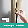 hansgrohe Pulsify E 260 Overhead Shower and 1jet EcoSmart Hand Shower, Slide Rail Kit with ShowerSelect Comfort E Thermostat-EcoSmart - Brushed Bronze