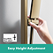 hansgrohe Pulsify E 260 Overhead Shower and 1jet EcoSmart Hand Shower, Slide Rail Kit with ShowerSelect Comfort E Thermostat-EcoSmart - Brushed Bronze
