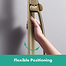 hansgrohe Pulsify E 260 Overhead Shower and 1jet EcoSmart Hand Shower, Slide Rail Kit with ShowerSelect Comfort E Thermostat-EcoSmart - Brushed Bronze