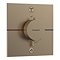 hansgrohe Pulsify E 260 Overhead Shower and 1jet EcoSmart Hand Shower, Slide Rail Kit with ShowerSelect Comfort E Thermostat-EcoSmart - Brushed Bronze