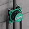 hansgrohe Pulsify E 260 Overhead Shower and 1jet EcoSmart Hand Shower, Slide Rail Kit with ShowerSelect Comfort E Thermostat-EcoSmart - Chrome