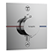 hansgrohe Pulsify E 260 Overhead Shower and 1jet EcoSmart Hand Shower, Slide Rail Kit with ShowerSelect Comfort E Thermostat-EcoSmart - Chrome