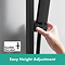 hansgrohe Pulsify E 260 Overhead Shower and 1jet EcoSmart Hand Shower, Slide Rail Kit with ShowerSelect Comfort E Thermostat-EcoSmart - Matt Black