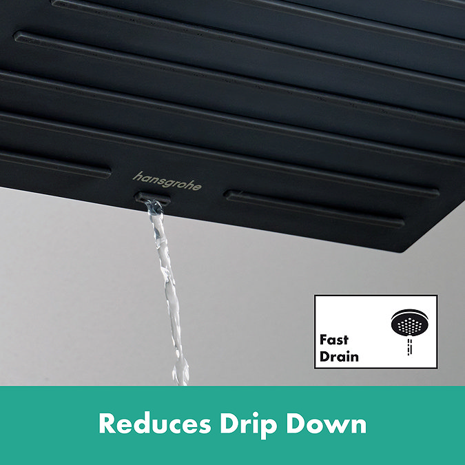 hansgrohe Pulsify E 260 Overhead Shower and 1jet EcoSmart Hand Shower, Slide Rail Kit with ShowerSelect Comfort E Thermostat-EcoSmart - Matt Black