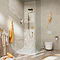 hansgrohe Pulsify S 260 Overhead Shower and 1jet EcoSmart Hand Shower, Slide Rail Kit with ShowerSelect Comfort S Thermostat-EcoSmart - Brushed Bronze