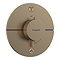 hansgrohe Pulsify S 260 Overhead Shower and 1jet EcoSmart Hand Shower, Slide Rail Kit with ShowerSelect Comfort S Thermostat-EcoSmart - Brushed Bronze