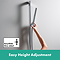 hansgrohe Pulsify S 260 Overhead Shower and 1jet EcoSmart Hand Shower, Slide Rail Kit with ShowerSelect Comfort S Thermostat-EcoSmart - Chrome