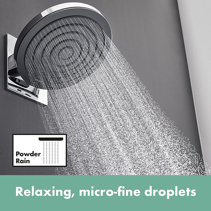hansgrohe Pulsify S 260 Overhead Shower and 1jet EcoSmart Hand Shower, Slide Rail Kit with ShowerSelect Comfort S Thermostat-EcoSmart - Chrome