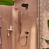 hansgrohe Pulsify S 260 Overhead Shower and 1jet EcoSmart Hand Shower, Slide Rail Kit with ShowerSelect Comfort S Thermostat-EcoSmart - Chrome