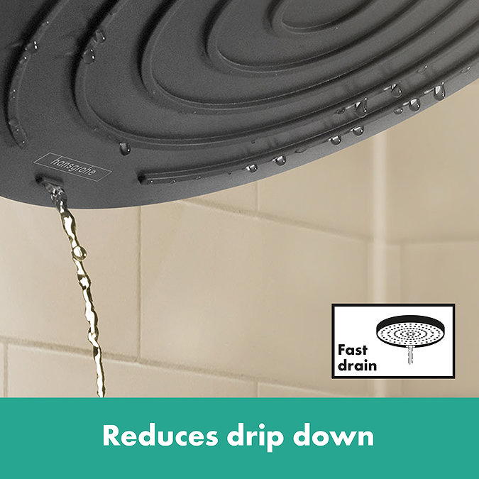 hansgrohe Pulsify S 260 Overhead Shower and 1jet EcoSmart Hand Shower, Slide Rail Kit with ShowerSelect Comfort S Thermostat-EcoSmart - Matt Black