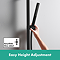 hansgrohe Pulsify S 260 Overhead Shower and 1jet EcoSmart Hand Shower, Slide Rail Kit with ShowerSelect Comfort S Thermostat-EcoSmart - Matt Black