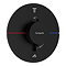 hansgrohe Pulsify S 260 Overhead Shower and 1jet EcoSmart Hand Shower, Slide Rail Kit with ShowerSelect Comfort S Thermostat-EcoSmart - Matt Black