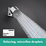 hansgrohe Pulsify S Chrome Overhead Shower 105 1jet EcoSmart+