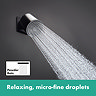 hansgrohe Pulsify S Matt Black Overhead Shower 105 1jet EcoSmart+