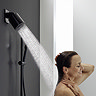 hansgrohe Pulsify S Matt Black Overhead Shower 105 1jet EcoSmart+