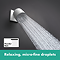 hansgrohe Pulsify S Matt White Overhead Shower 105 1jet EcoSmart+