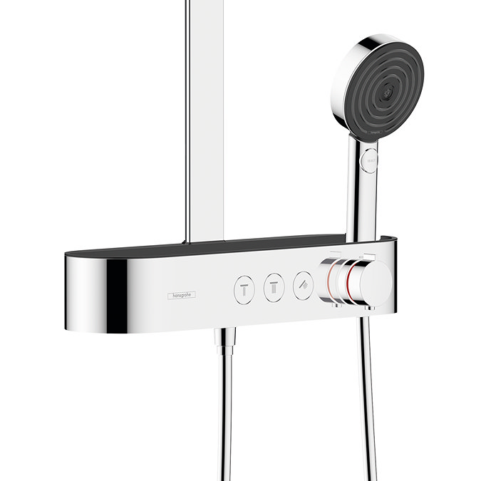 hansgrohe Pulsify S EcoSmart Showerpipe 260 2jet with ShowerTablet Select 400 - Chrome