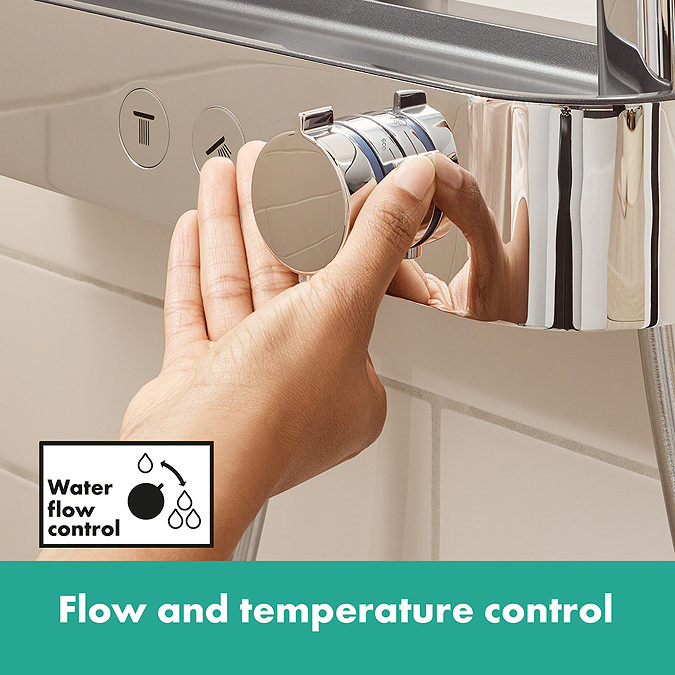 hansgrohe Pulsify S EcoSmart Showerpipe 260 2jet with ShowerTablet Select 400 - Chrome