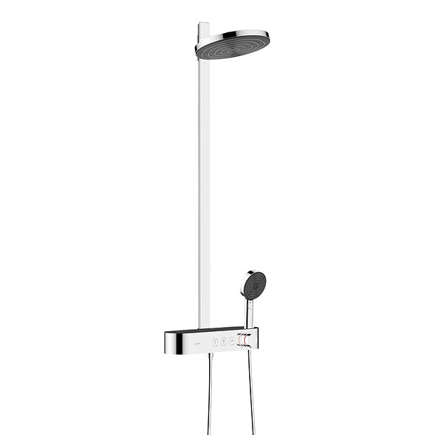 hansgrohe Pulsify S Showerpipe 260 2jet EcoSmart with ShowerTablet Select 400 - Chrome