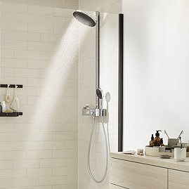 hansgrohe Pulsify S EcoSmart Showerpipe 260 2jet with ShowerTablet Select 400 - Chrome