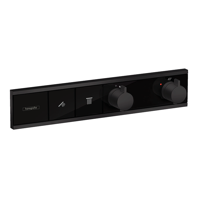 hansgrohe RainSelect Thermostat for Concealed Installation for 2 Functions - Matt Black