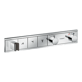 hansgrohe RainSelect Thermostat for Concealed Installation for 3 Functions with Handset Holder - Chrome