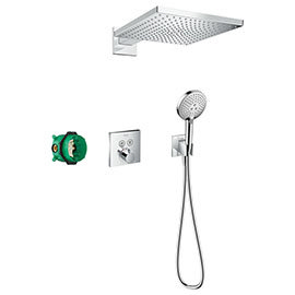 hansgrohe Raindance E Complete Shower Set with Wall Mounted Shower Handset - 27952000 Medium Image