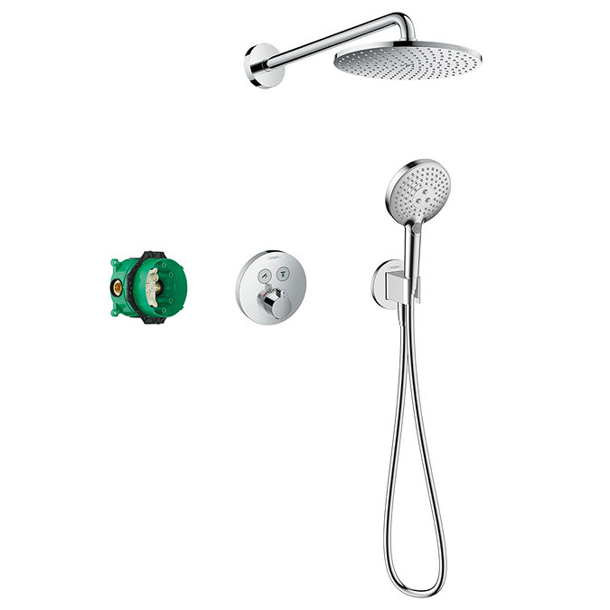 hansgrohe Raindance S Complete Shower Set with Wall Mounted Shower Handset - 27951000 Large Image