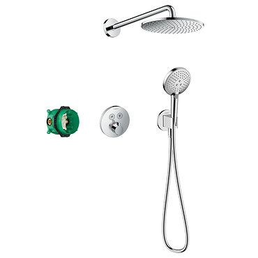 hansgrohe Raindance S Complete Shower Set with Wall Mounted Shower Handset - 27951000  Profile Large Image