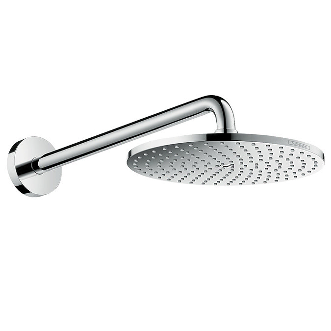 hansgrohe Raindance S PowderRain 240 1-Spray Shower Head with Wall Mounted Arm - 27607000 Large Imag