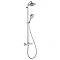 hansgrohe Raindance S Showerpipe 240 EcoSmart 9 l/min Thermostatic Shower Mixer - 27116000 Large Ima