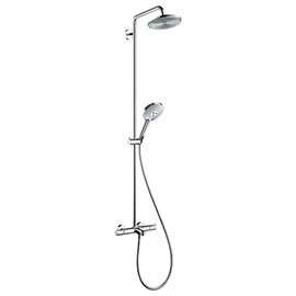 hansgrohe Raindance S Showerpipe 240 Thermostatic Bath Shower Mixer - 27117000 Medium Image