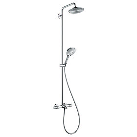 hansgrohe Raindance S Showerpipe 240 Thermostatic Bath Shower Mixer - 27117000 Large Image