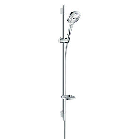 hansgrohe Raindance Select E 120 3-Spray 90cm Shower Slider Rail Kit with Soap Dish - 26621000 Large