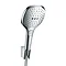 hansgrohe Raindance Select E 120 3-Spray Hand Shower with Holder & Hose - Chrome - 26720000 Large Im