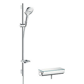 hansgrohe Raindance Select E 120 with Ecostat Select Thermostatic Shower Mixer - Chrome - 27039000 M