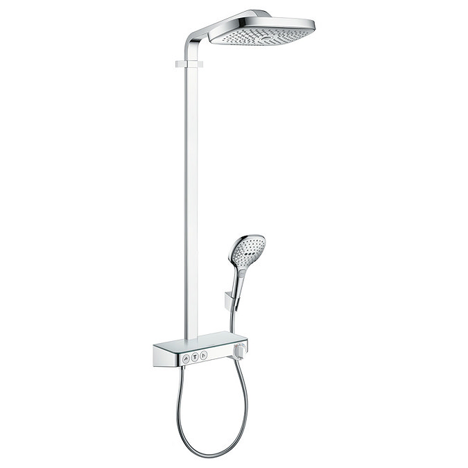 hansgrohe Raindance Select E Showerpipe 300 with ShowerTablet Select 300 Thermostatic Shower - Chrom