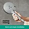 hansgrohe Raindance Select S 120 3-Spray Hand Shower - Chrome - 26530000  In Bathroom Large Image