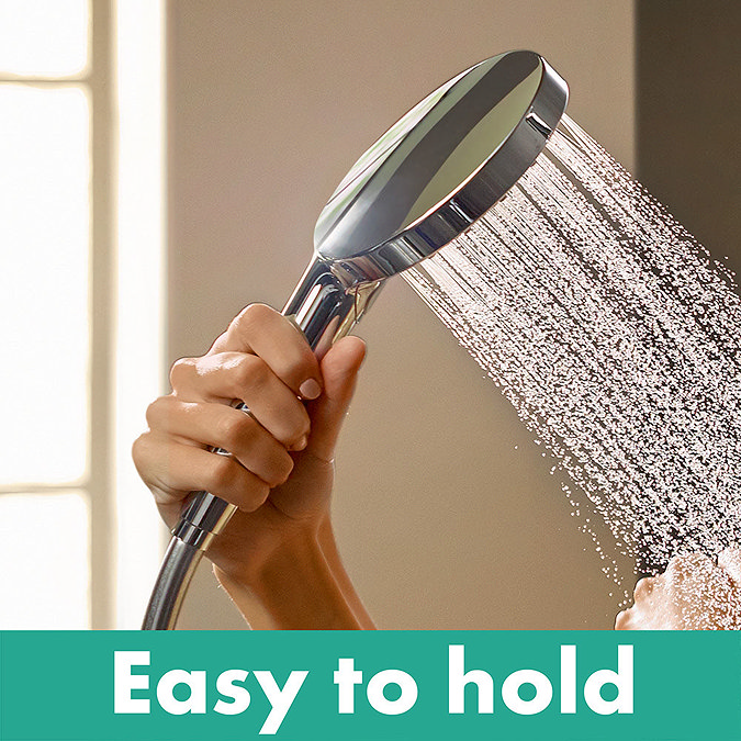 hansgrohe Raindance Select S 120 PowderRain 3-Spray Hand Shower with Holder & 1.25m Hose - 27669000 Standard Large Image
