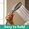 hansgrohe Raindance Select S 120 PowderRain 3-Spray Hand Shower with Holder & 1.25m Hose - 27669000 Standard Large Image