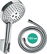 hansgrohe Raindance Select S 120 PowderRain 3-Spray Hand Shower with Holder & 1.25m Hose - 27669000  Newest Large Image