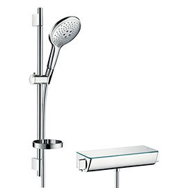 hansgrohe Raindance Select S 150 with Ecostat Select Thermostatic Shower Mixer - Chrome - 27036000 M