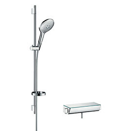 hansgrohe Raindance Select S 150 with Ecostat Select Thermostatic Shower Mixer - Chrome - 27037000 M