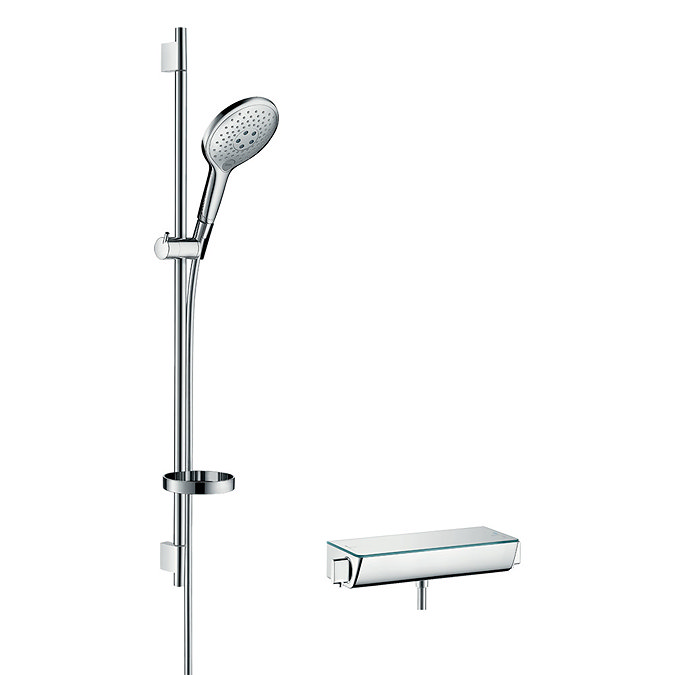 hansgrohe Raindance Select S 150 with Ecostat Select Thermostatic Shower Mixer - Chrome - 27037000 L