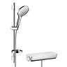 hansgrohe Raindance Select S 150 with Ecostat Select Thermostatic Shower Mixer - White/Chrome - 2703