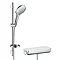 hansgrohe Raindance Select S 150 with Ecostat Select Thermostatic Shower Mixer - White/Chrome - 2703