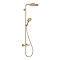 hansgrohe Raindance Select S Showerpipe 240 1Jet PowderRain Thermostatic Shower Mixer - Brushed Bronze