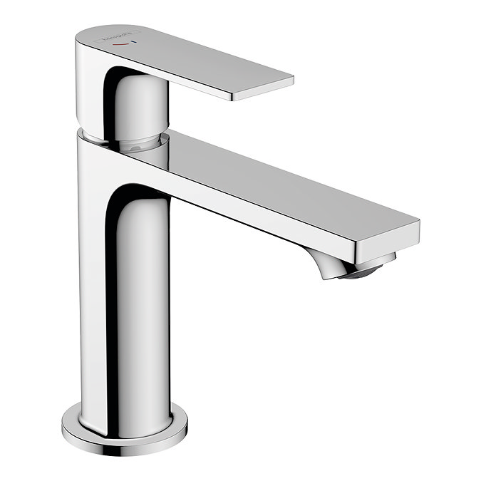 hansgrohe Rebris E CoolStart Single Lever Basin Mixer 110 with Pop-up Waste - Chrome