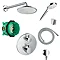 hansgrohe Round Complete Shower Set with Wall Mounted Shower Handset - 88100991 Large Image